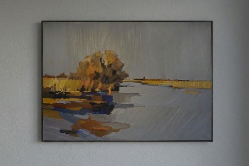 Schilderij zonder de precisie van een kaderspot